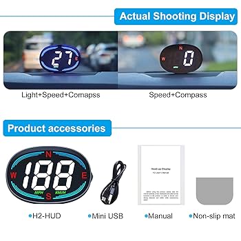 Amazon.com: SinoTrack HUD GPS Speedometer Universal Car